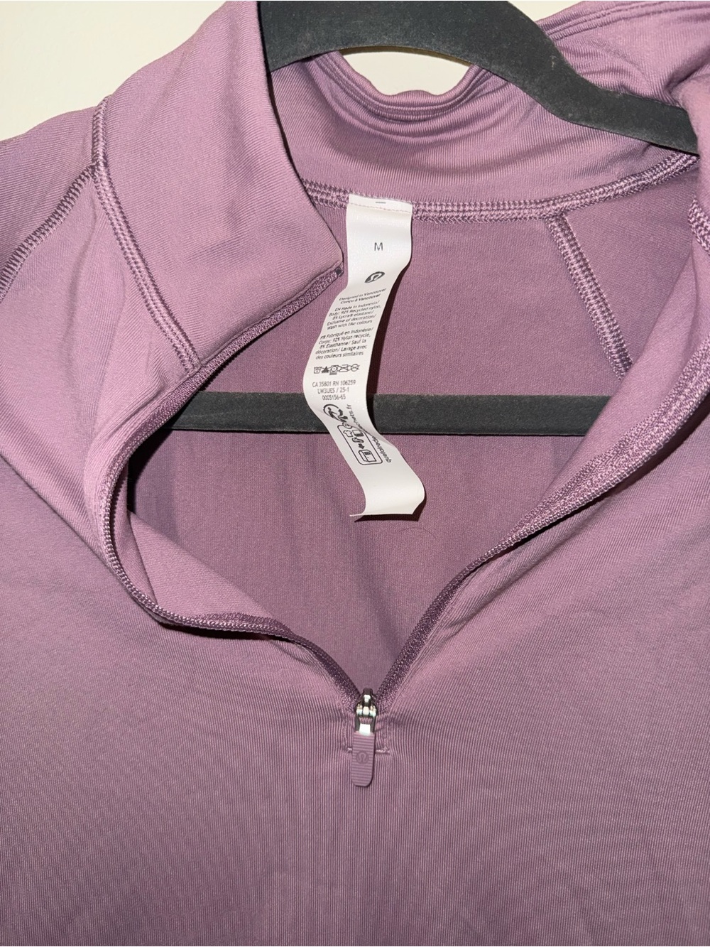 lululemon athletica Lilac Quarter-Zip Pullover